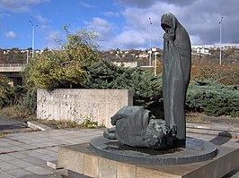 Monument in Praag betreffende de Praagse Opstand.