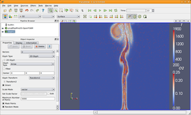 Скриншот программы OpenFOAM