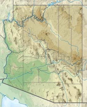 A map of the United States showing the location of Vermillion Cliffs National Monument