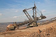 Bagger 290 in Hambach beim Tiefschnitt