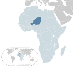 Location of Niger