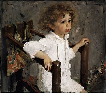 Portrait of Margarita Morozova anak dari Mika (1901)