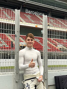 Roman Staněk op het Circuit de Barcelona-Catalunya in 2021.