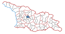 Location of the municipality within Georgia