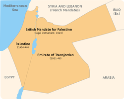 Plasseringa til Palestina