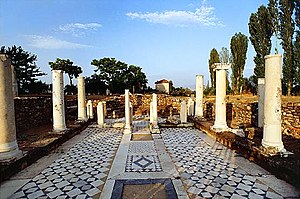 Photographie des ruines de Heraclea Lyncestis, ancienne Bitola