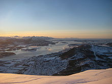 Elnesvågen im Winter