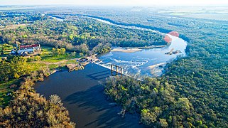 Embalse de Aguas Corrientes, río Santa Lucía