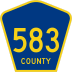 County Route 583 marker