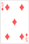 5 of diamonds