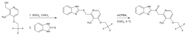 Synthese von Lansoprazol