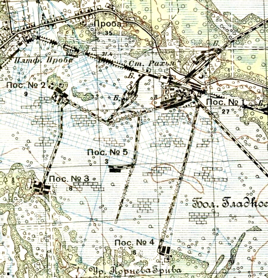 Посёлок № 2 на карте 1931 года