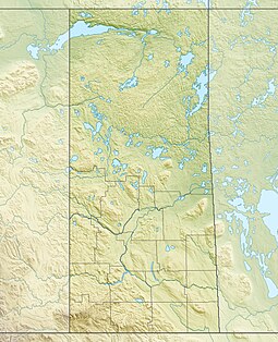 Map showing the location of Grasslands National Park