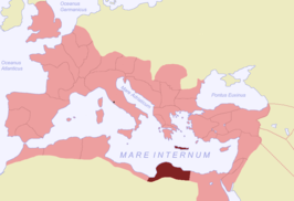 Het Romeinse Rijk in 116.