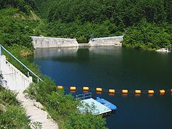 大沢ダム（北山ダム右岸より）