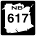 Route 617 marker