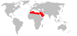 Distribución del fénec