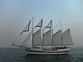 Il quattro alberi schooner, dall'America Windy (Chicago)