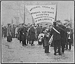 Participants in the Mud March