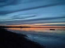 Sunset seen from a beach at Kouchibouguac National Park