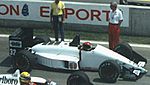 Oscar Larrauri sur Eurobrun ER188 au Grand Prix du Canada 1988.