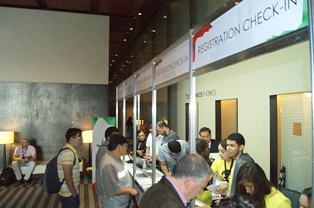 Registration desk