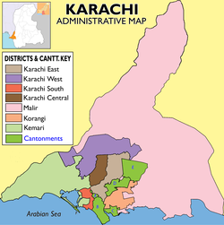 Location of Karachi Division