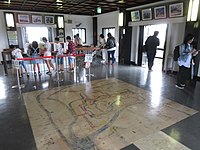 再建天守の5階。展望台がある。