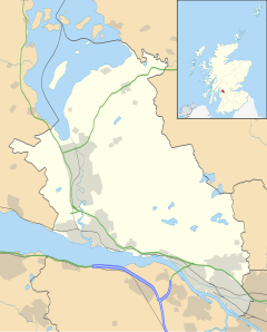 Hardgate is located in West Dunbartonshire