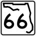 State Road 66 marker