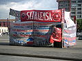 Image 57Camp put up by striking Pepsi-Cola workers, in Guatemala City, Guatemala, 2008.