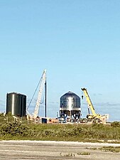 Photograph of a steel tank