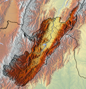 Represa del Quimbo ubicada en Huila