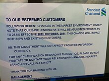 Picture at note in standard chartered bank