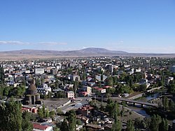 Panaromic view of Kars city.