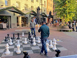 Schaakstukken Max Euweplein (augustus 2012)