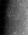 Mosaic of eastern Caloris basin photographed by Mariner 10 in 1974–75.