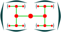 Dichasium: tampak atas