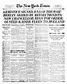 Image 25Front page of The New York Times on Armistice Day, 1918 (from Newspaper)