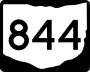 State Route 844 marker