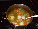 Tatws Popty, traditional dish of roasted meat and potatoes