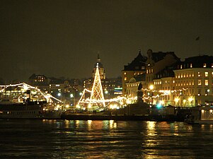 Julstämning på Skeppsbron, 1:a advent 2008