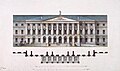 Quarenghi's original design for the Smolny Institute, the office of the Governor