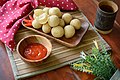 Tahu bulat. (round tofu). It was created in Tasikmalaya, West Java.