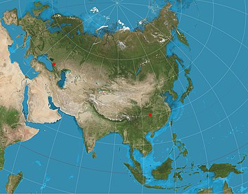 Two-point equidistant projection