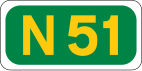 N51 road shield}}