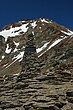 Ötzi-gedenksteen op het Hauslabjoch