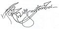 Signature of George IV of Georgia