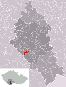 Localisation de Boršov nad Vltavou