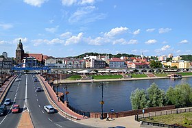 View of the riverside boulevards and the Cathedral